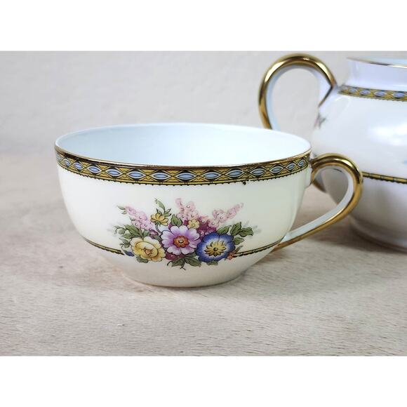 Noritake Juanita Tea Cup Sugar Bowl Porcelain Dinnerware Made Japan Vintage - Picture 2 of 14